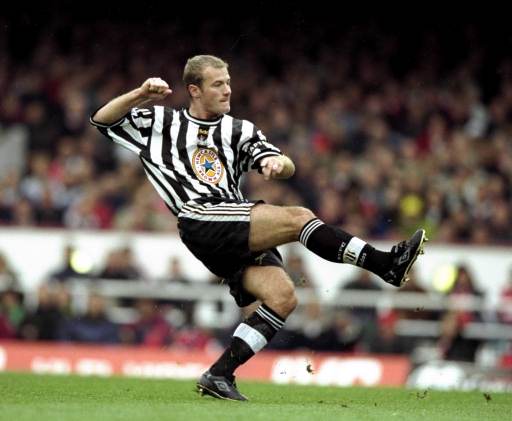 Shearer in his Newcastle kit